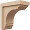 Ekena Millwork 5"W x 10"D x 10"H Classic Warren Rough Cedar Woodgrain TimberThane Corbel, Primed Tan CORUR05X10X10WARRCPR - alternate 1